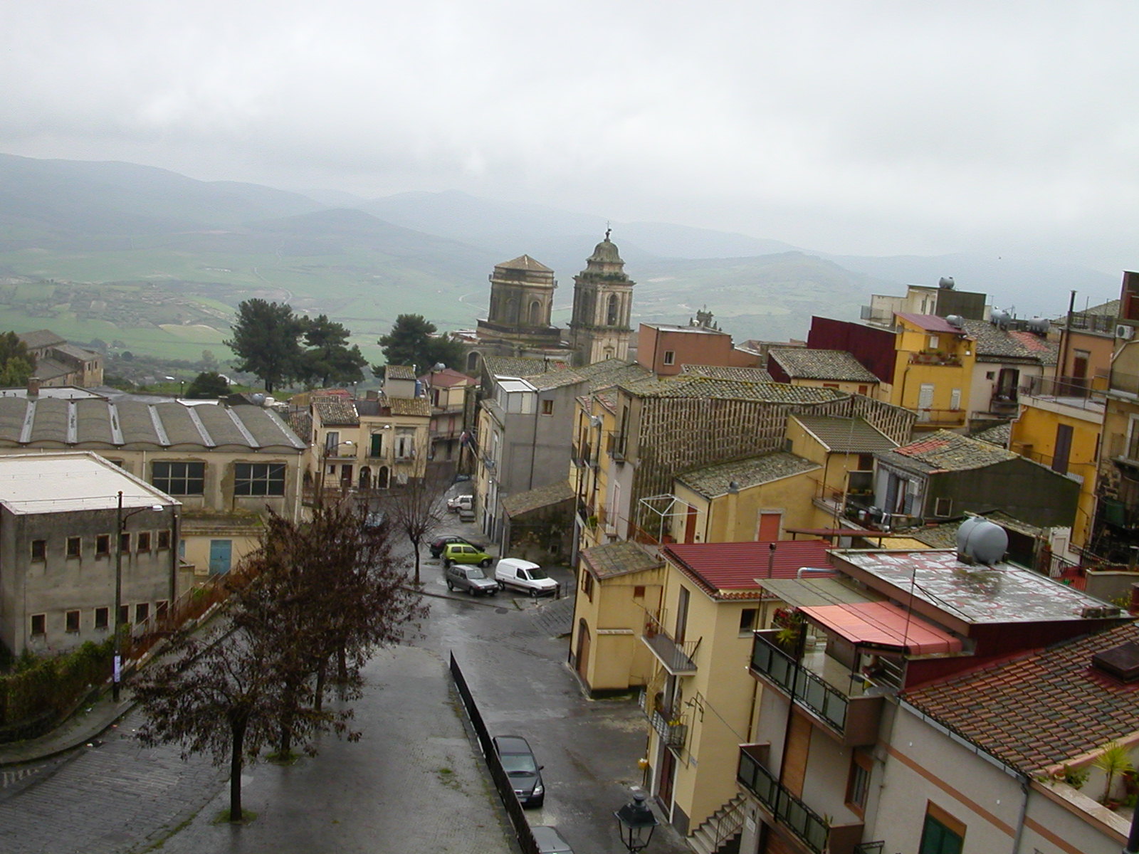Taken from the area of the Palazzo of the Verga family. (The two tall structures is the IL Campanone Chiesa San Giovanni.)